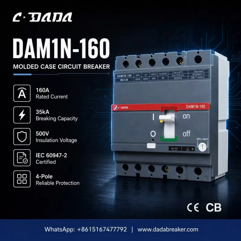 Preciza Protekto por Industriaj Retoj: La C·DADA DAM1N-160 MCCB