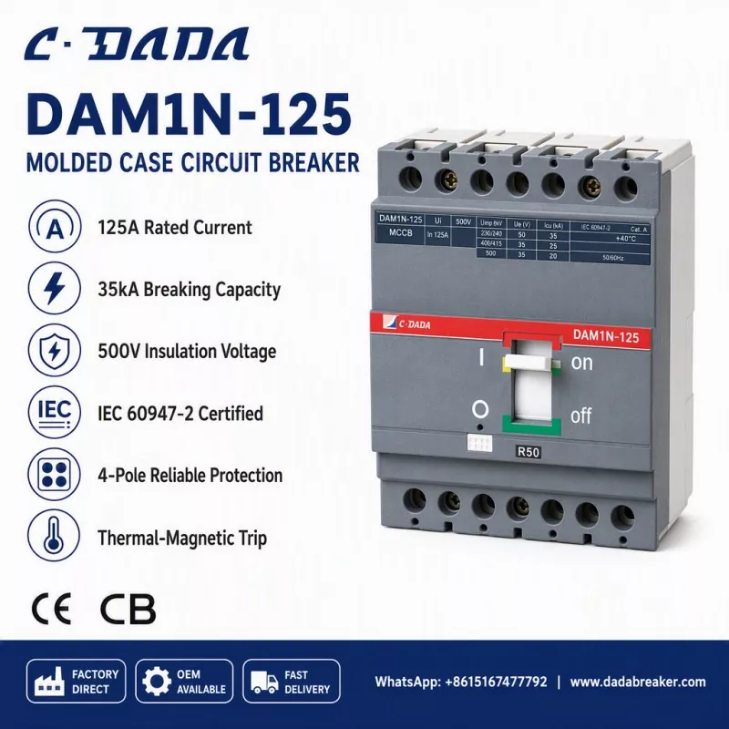 Certigante Sub-Distribuan Integrecon: La Solvo C·DADA DAM1N-125 MCCB