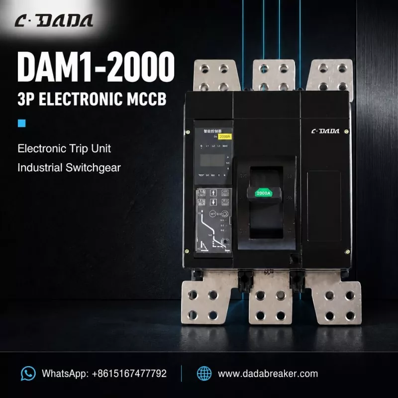 DAM1-2000 3P Elektronika MCCB por Industria Ŝaltilo | C·DADA Elektra